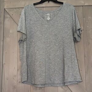 Sonoma Heather Gray V-Neck Short Sleeve Tee